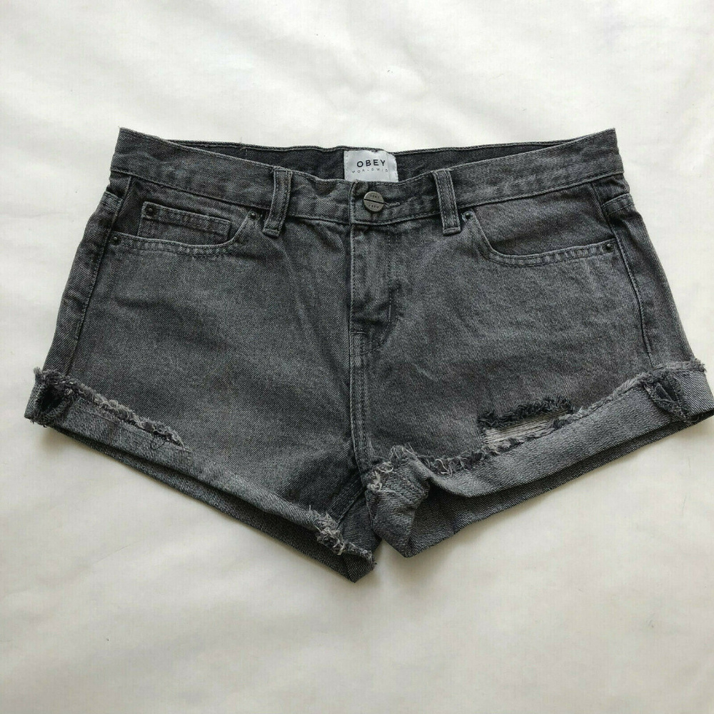 Obey Denim Shorts "Debs" Grey